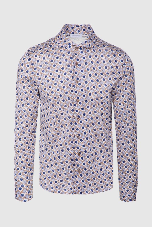 Gran Sasso чоловічі рубашка з бавовни сіра чоловіча купити фото з цінами 160990 - фото 1