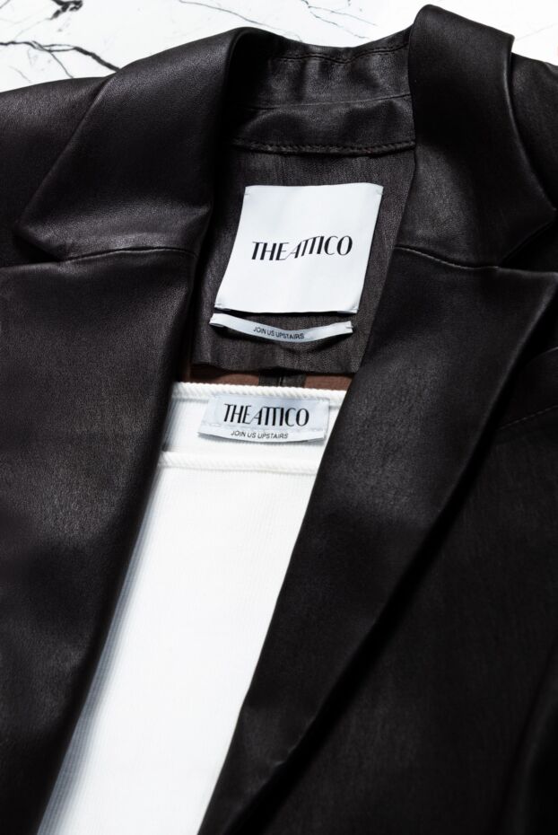 The Attico white top with wide straps and metal buckles 161024 - photo 2