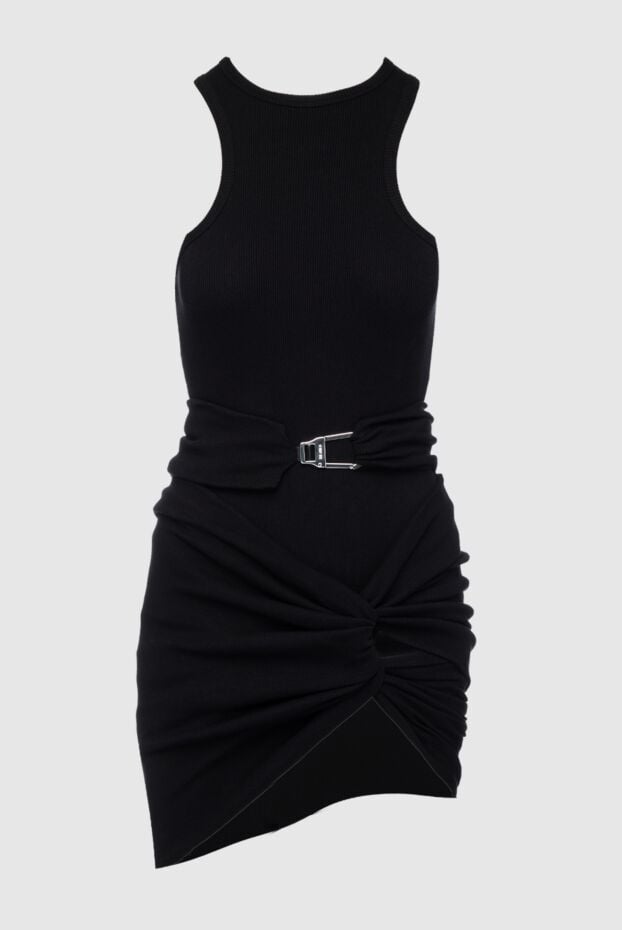 The Attico black cotton dress with halter neck and decorative knot 161031 - photo 1