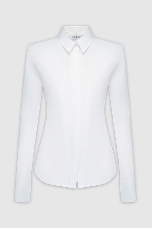 The Attico women's cotton blouse with shoulder pads white 161033 - photo 1