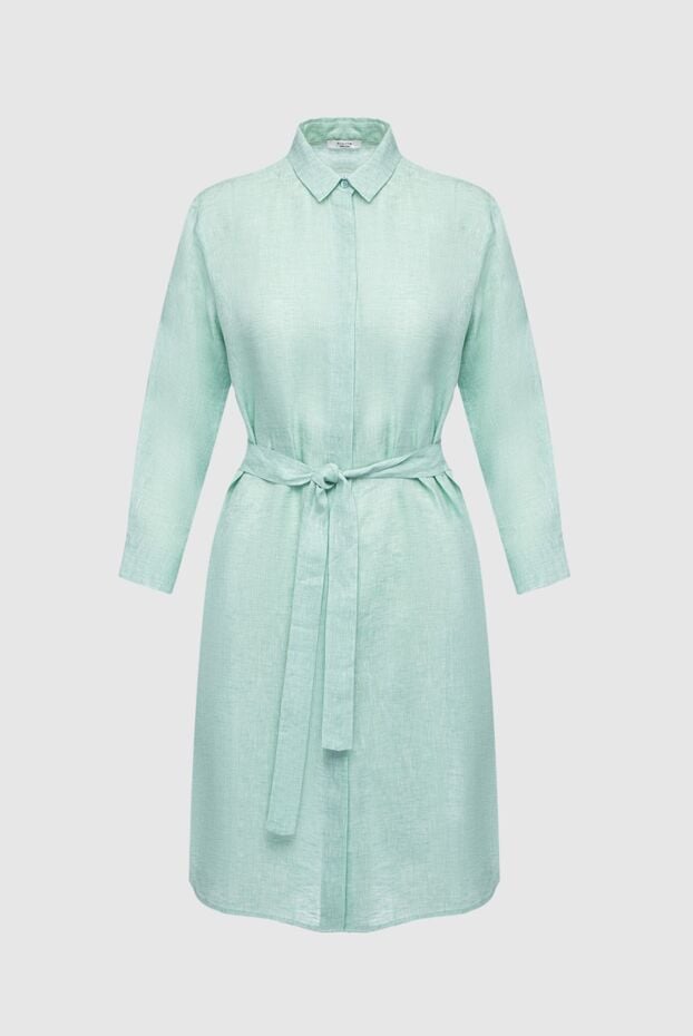 Peserico summer dress with buttons made of breathable linen with a soft silhouette 161083 - photo 1