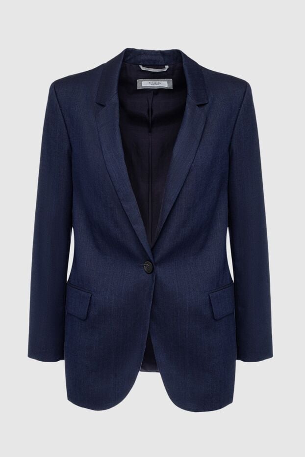 Peserico blue linen and wool jacket for women 161089 - photo 1