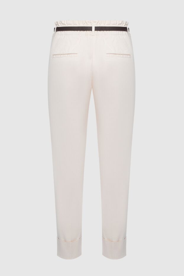 Peserico woman white cotton trousers for women buy with prices and photos 161097 - photo 2
