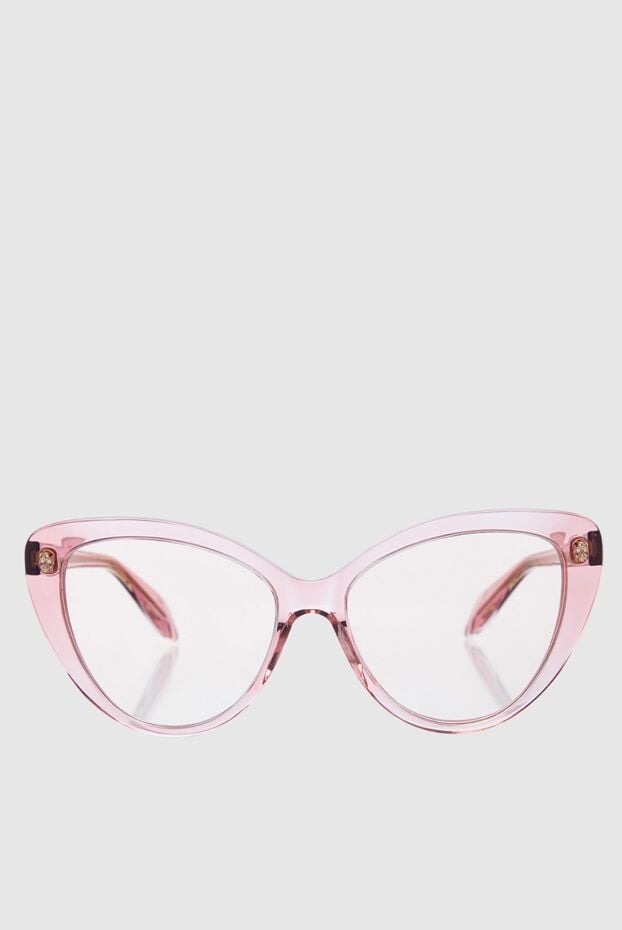 Alexander McQueen women's frame for glasses pink in the shape of a cat's eye 161138 - photo 1