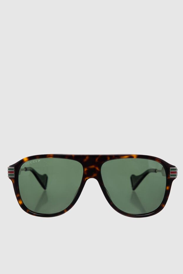 Gucci чоловічі окуляри для захисту від сонця з металу та пластику чорні чоловічі купити фото з цінами 161150 - фото 1