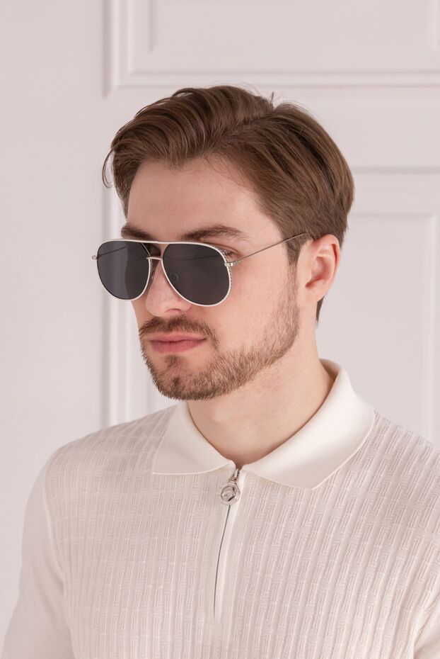 Dior мужские очки солнцезащитные из металла и пластика серые мужские купить с ценами и фото 161183 - фото 2
