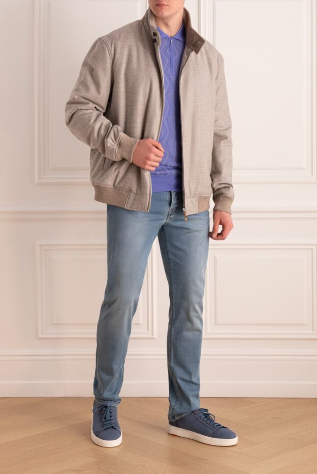 Cesare di Napoli man wool and cashmere jacket beige for men buy with prices and photos 161199 - photo 2