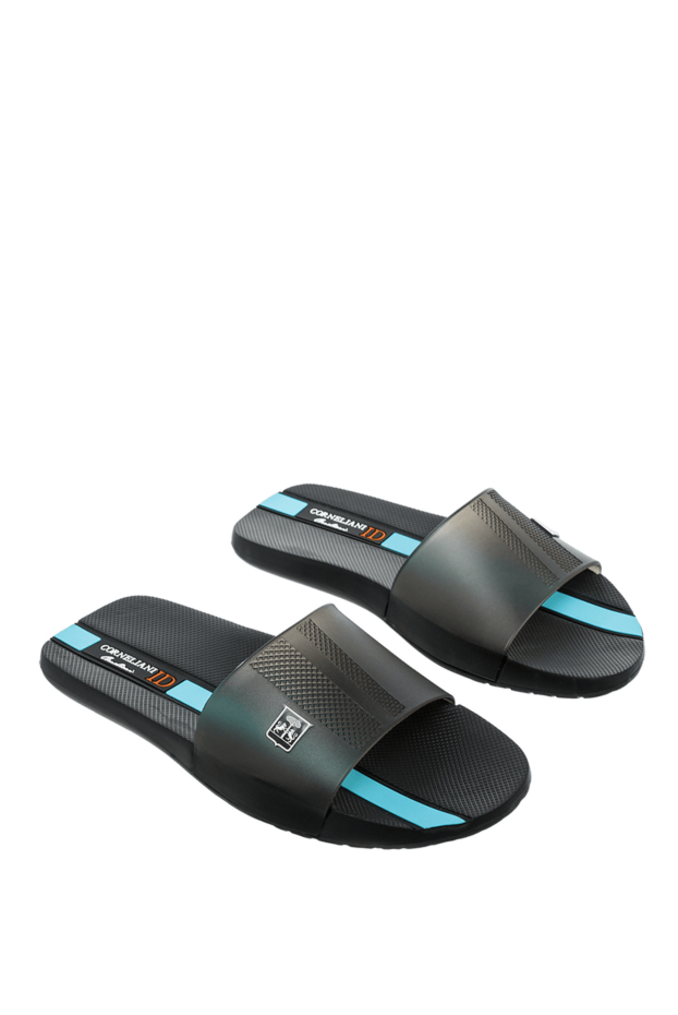 Corneliani black polyamide flip flops for men 161230 - photo 3