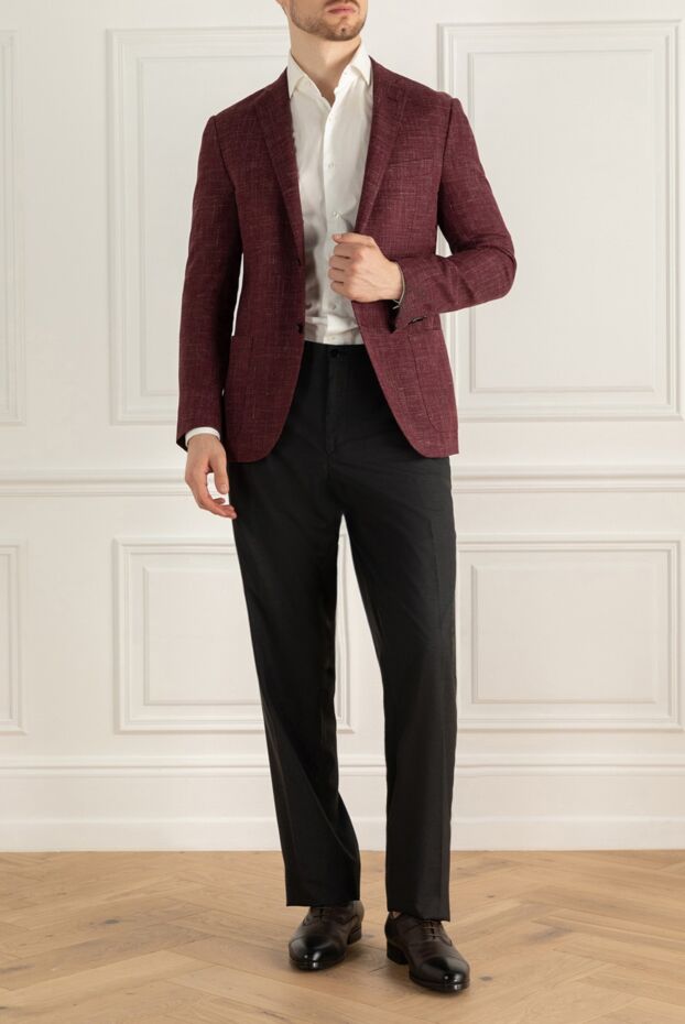 Corneliani man men's burgundy jacket buy with prices and photos 161237 - photo 2