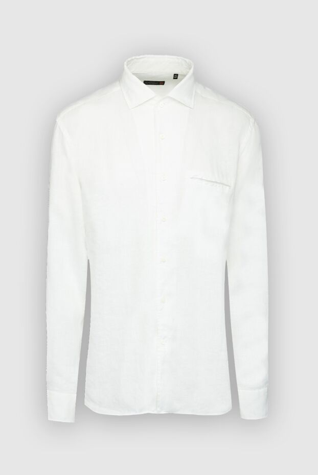 Corneliani man men's white linen shirt buy with prices and photos 161259 - photo 1