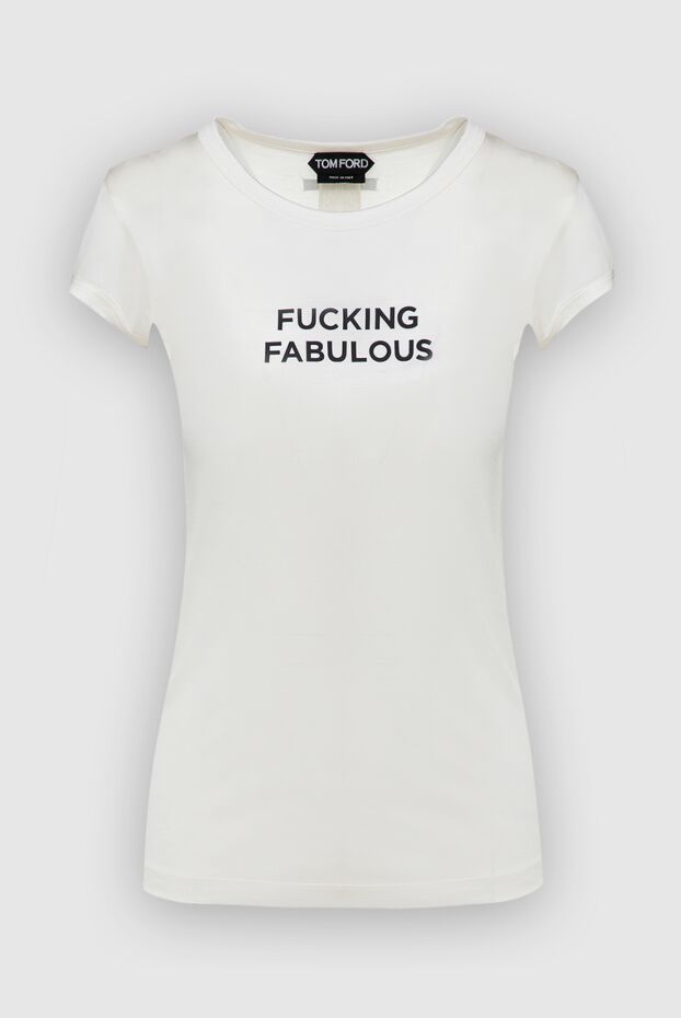 Tom Ford woman white silk t-shirt for women buy with prices and photos 161270 - photo 1