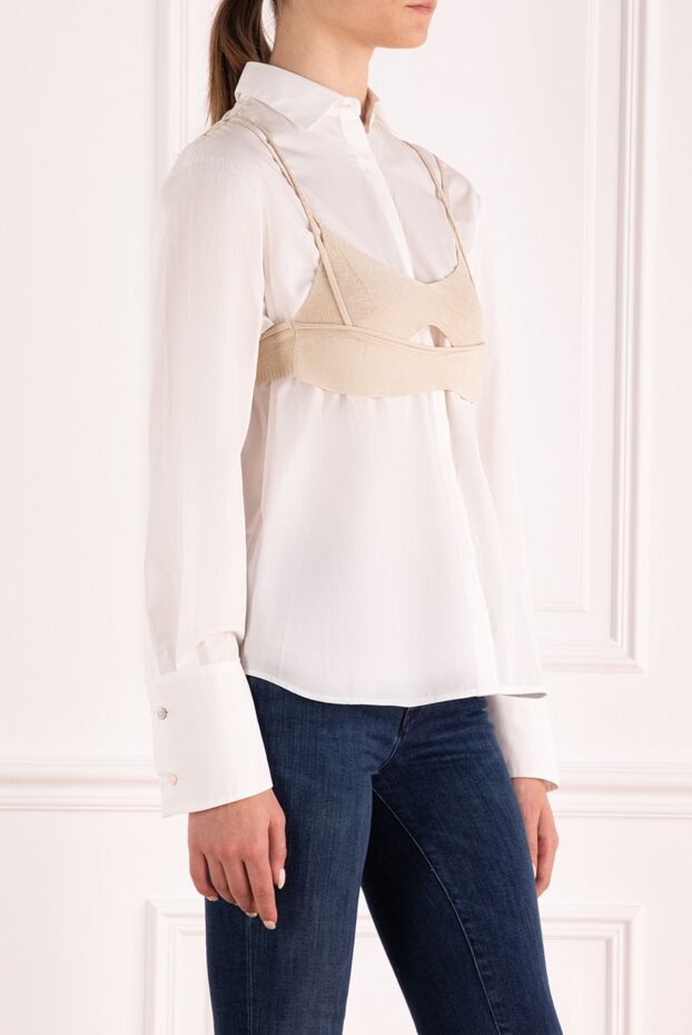 Jacquemus viscose top for women beige 161287 - photo 3