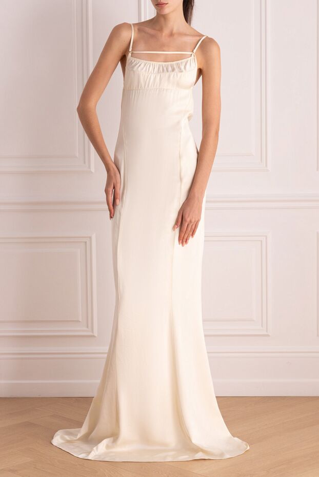 Jacquemus viscose maxi dress with thin straps and open back 161290 - photo 2