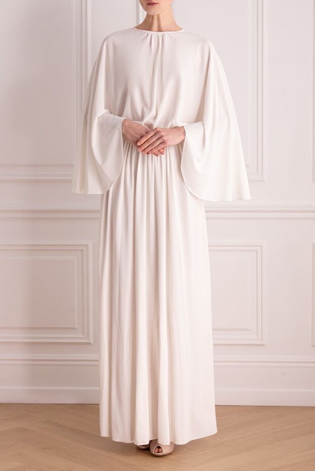 Dior woman white viscose and silk dress for women buy with prices and photos 161291 - photo 2