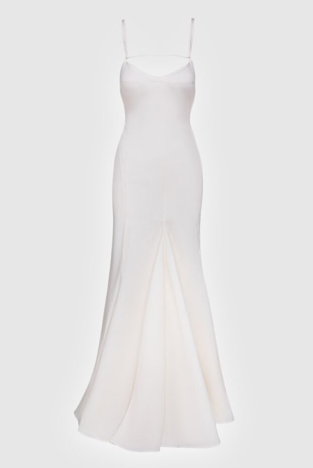 Jacquemus maxi dress with thin straps and open back made of natural linen 161294 - photo 1