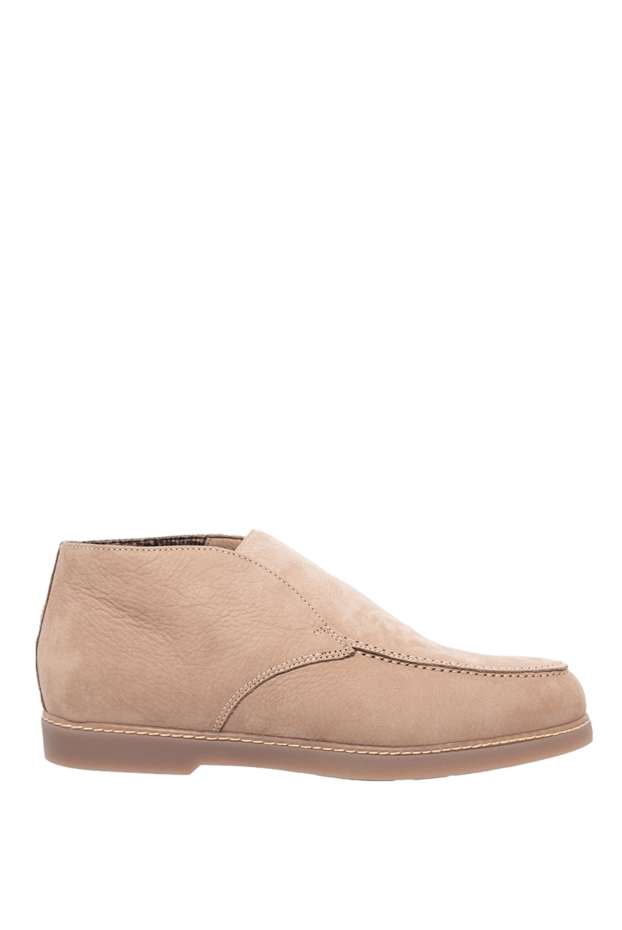Doucal`s beige nubuck high-top loafers for men 161312 - photo 1