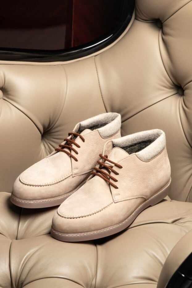 Doucal`s beige nubuck desert boots for men 161317 - photo 2