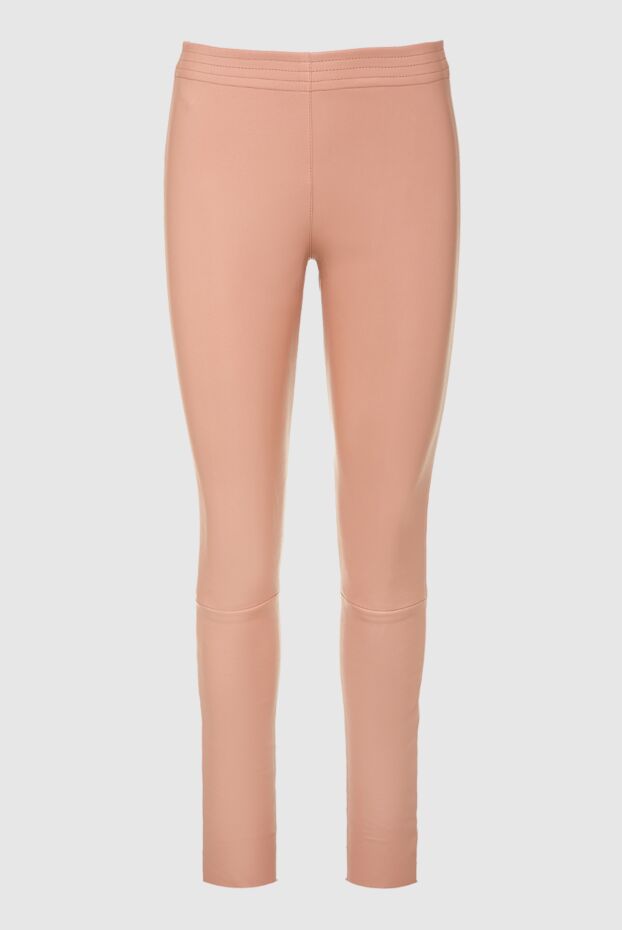 DROMe женские брюки из кожи розовые женские купить с ценами и фото 161408 - фото 1
