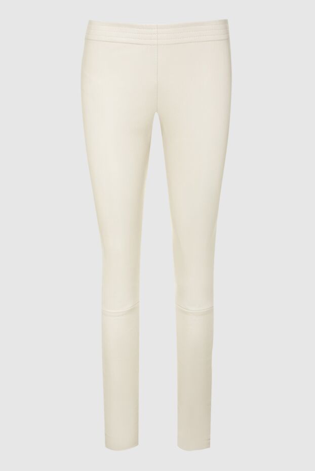 DROMe woman white leather trousers for women buy with prices and photos 161417 - photo 1