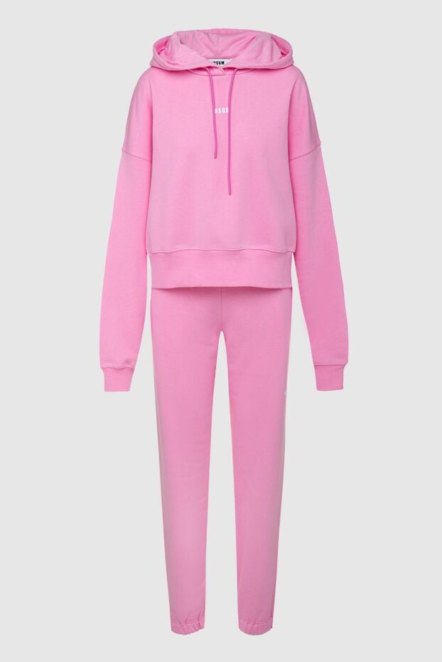 Women's marshmallow-colored tracksuit with mini logo (markdown) - photo 1