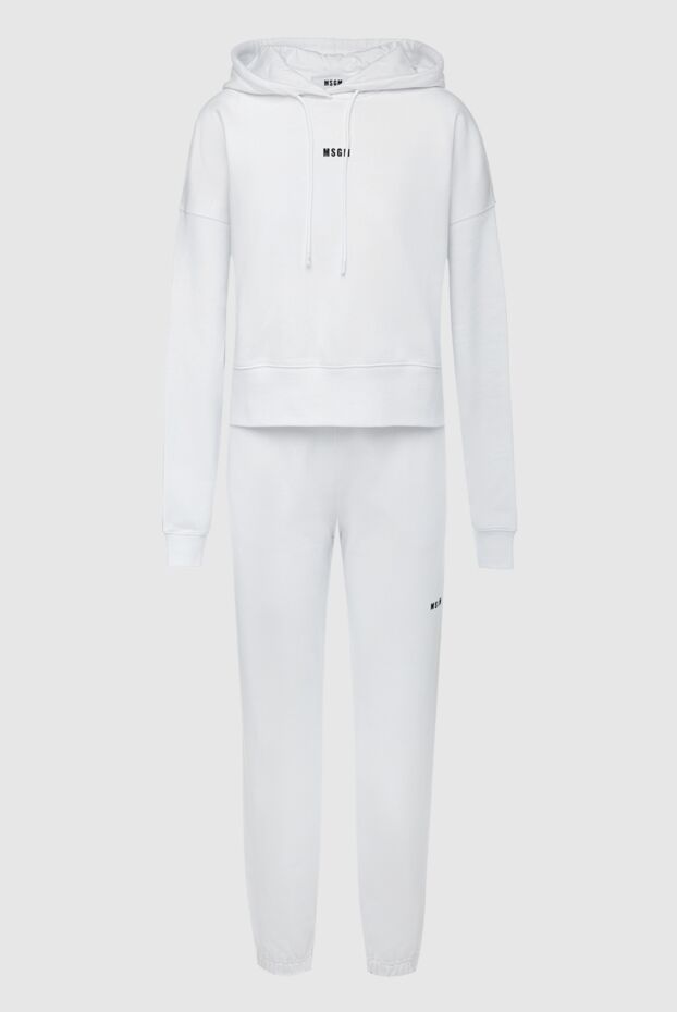 MSGM white cotton walking suit for women 161432 - photo 1