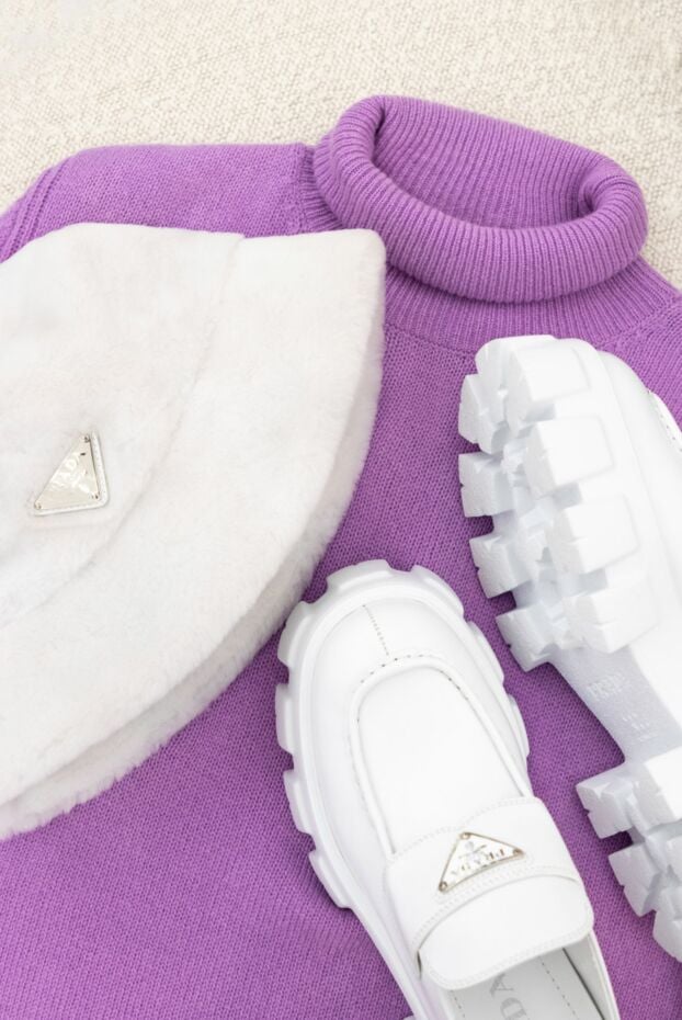 MSGM golf from merino and cashmere purple women's 161434 - photo 2
