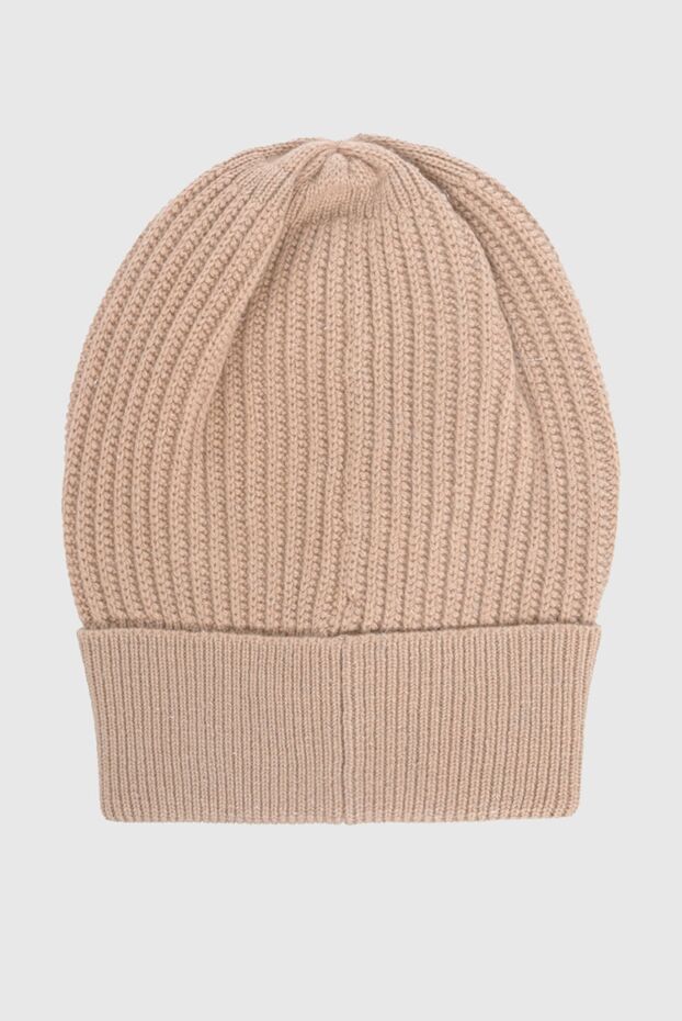 Peserico brown basic women's hat with ribbed trim 161459 - photo 3