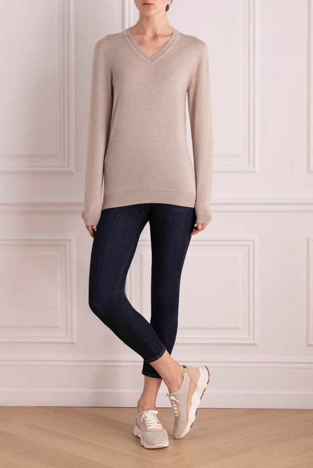 Frame women's dark blue skinny jeans in classic cut 161477 - photo 2