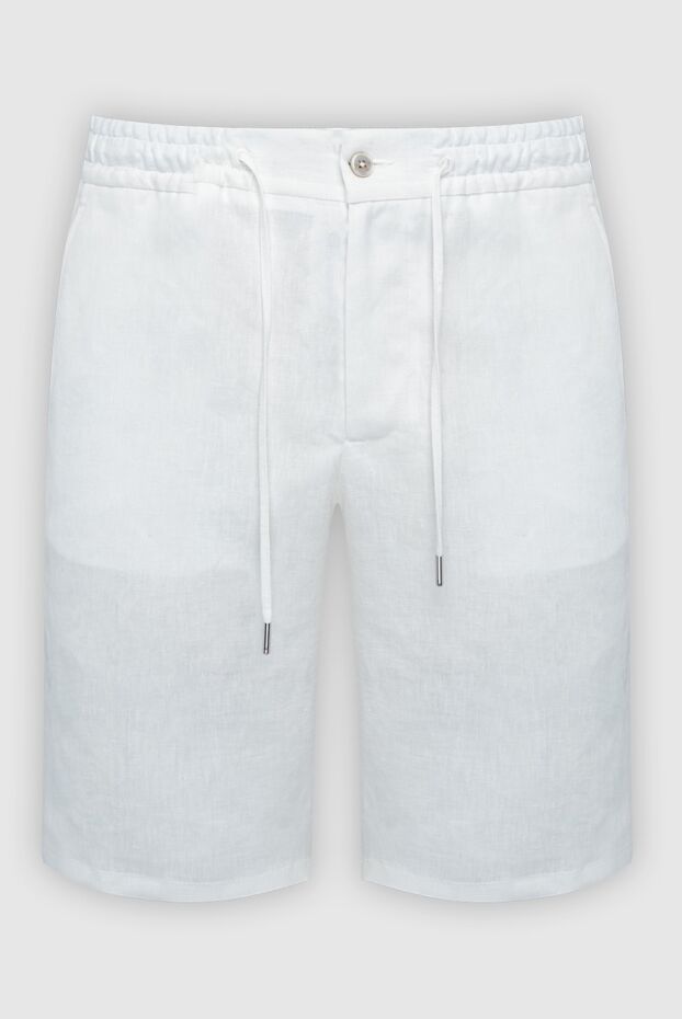 Cesare di Napoli man white linen shorts for men buy with prices and photos 161668 - photo 1