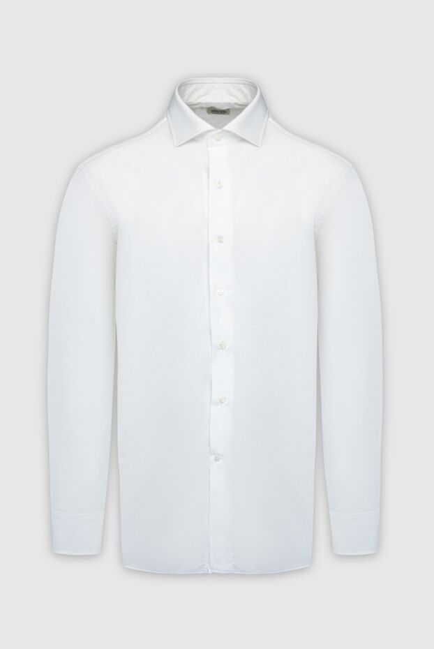Alessandro Gherardi мужские сорочка из хлопка белая мужская купить с ценами и фото 161702 - фото 1