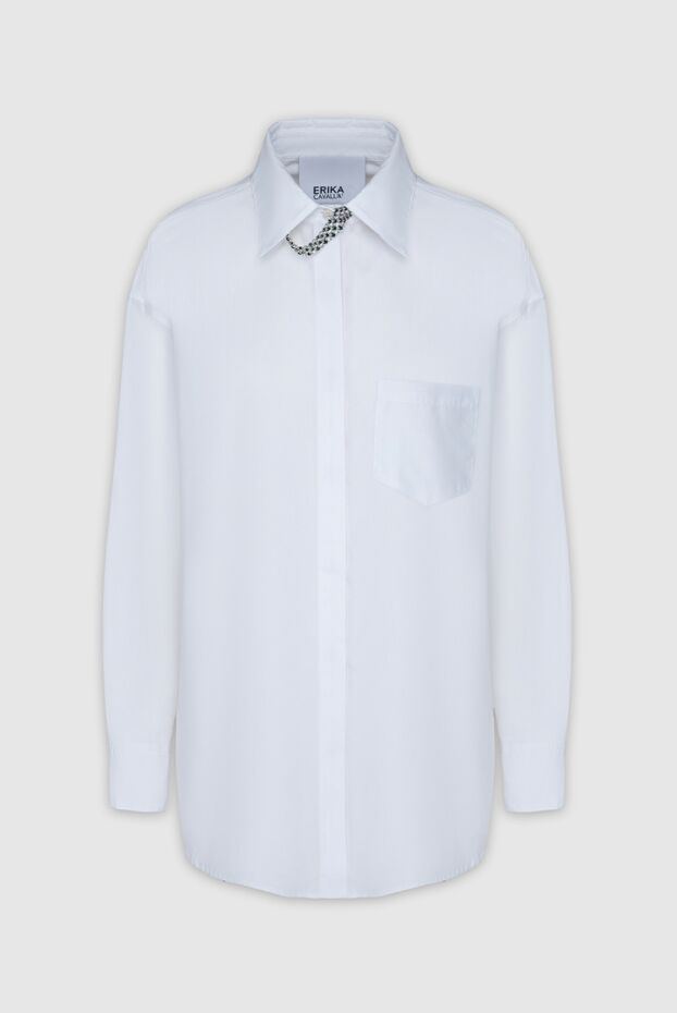 Erika Cavallini woman white polyester and cotton shirt for women buy with prices and photos 161709 - photo 1