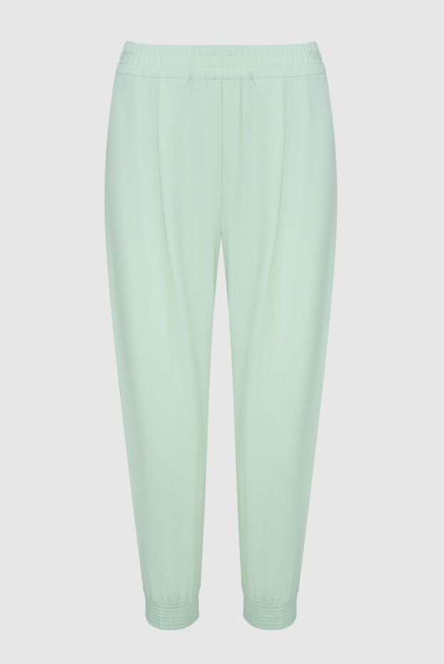 Erika Cavallini woman green polyester and wool trousers for women buy with prices and photos 161711 - photo 1