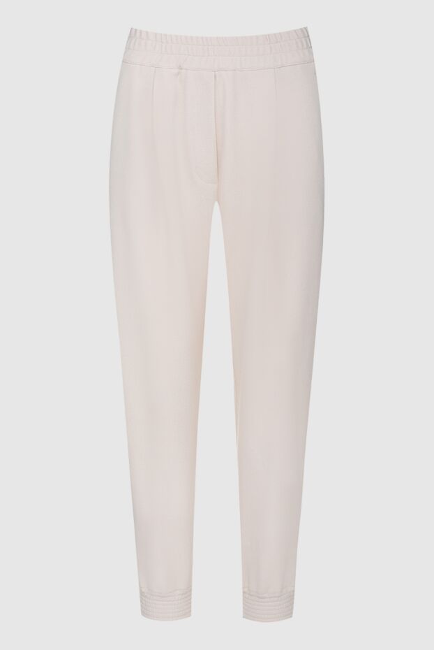 Erika Cavallini woman beige polyester and wool trousers for women buy with prices and photos 161712 - photo 1