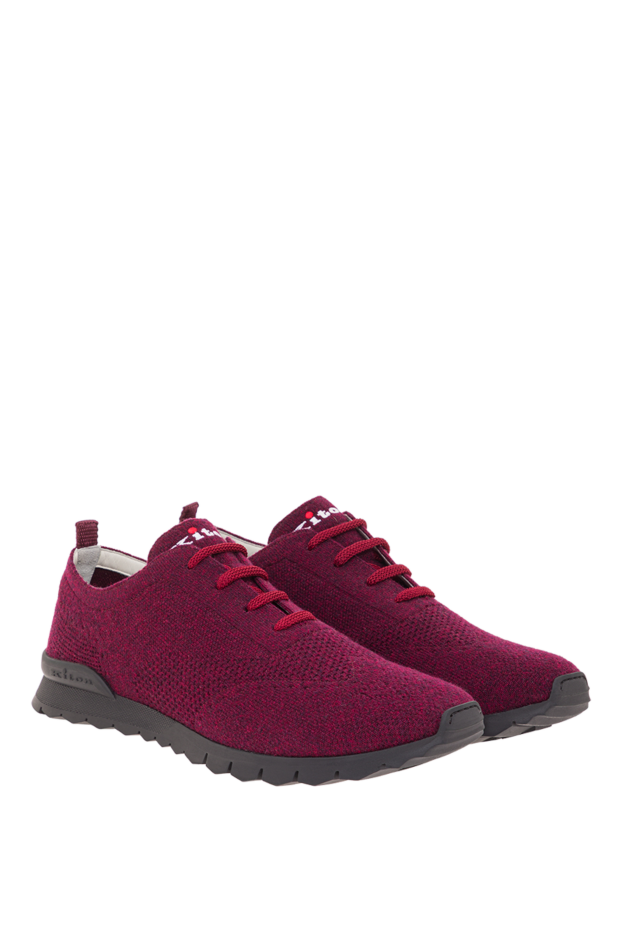Kiton sneakers made of viscose burgundy for men 161776 - photo 3