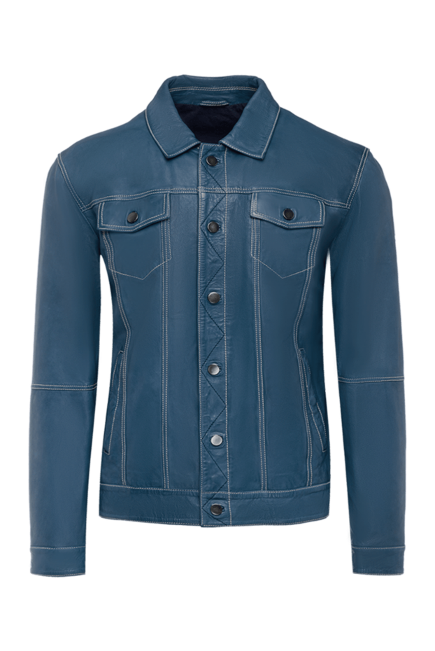 Torras man blue leather jacket for men buy with prices and photos 161823 - photo 1