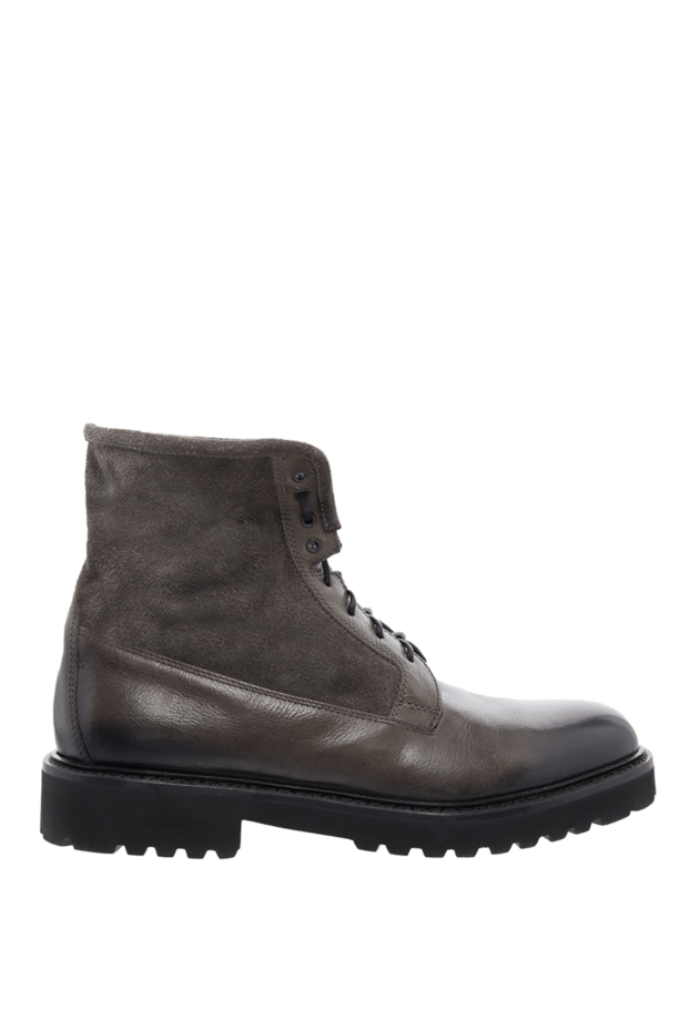 Doucal`s man gray leather men's boots buy with prices and photos 161851 - photo 1