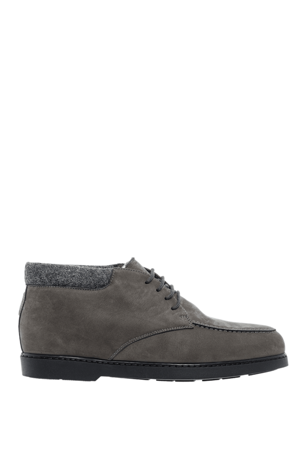 Doucal`s men's nubuck boots in gray 161854 - photo 1