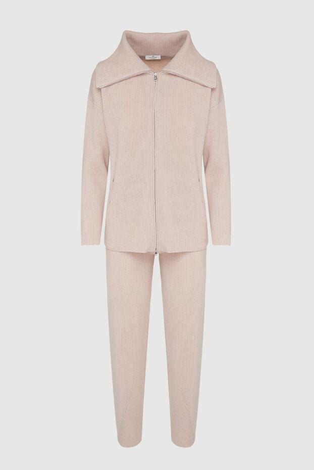 Panicale beige women's walking suit with a voluminous collar 161889 - photo 1