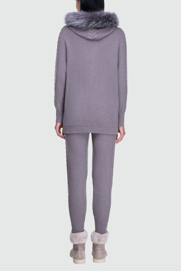 Panicale women's gray walking suit with fur 161891 - photo 3