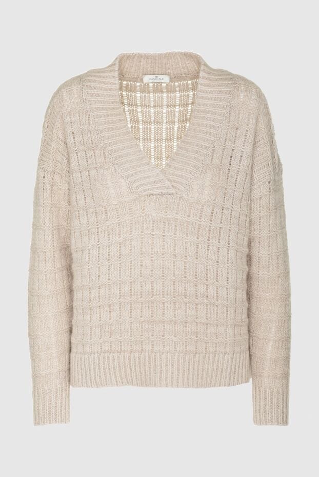 Panicale beige womens jumper with lurex speckles 161900 - photo 1