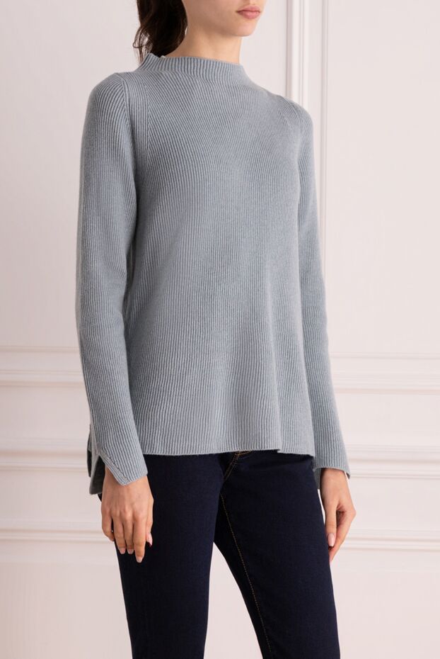 Panicale gray womens jumper decorated with slits 161905 - photo 3