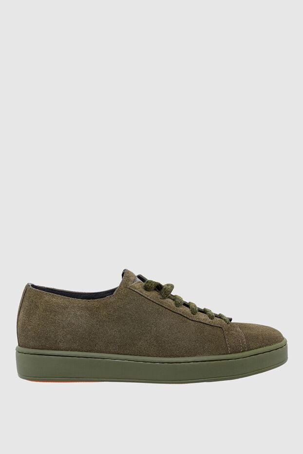 Santoni green nubuck sneakers for men 161951 - photo 1