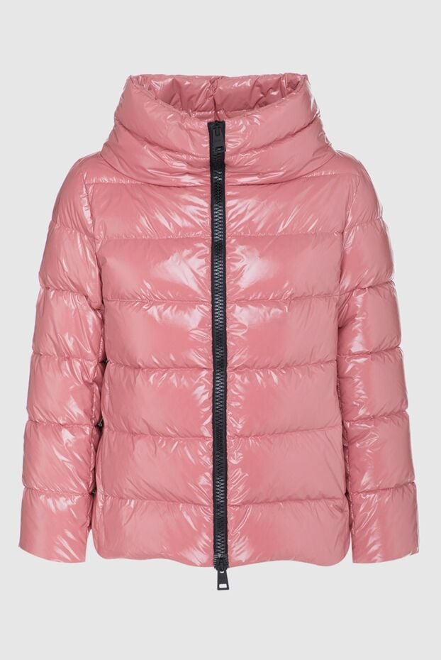 Herno women's pink glossy down jacket with wide collar 161968 - photo 1