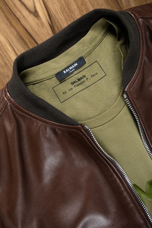 Balmain green cotton t-shirt for men 161980 - photo 2