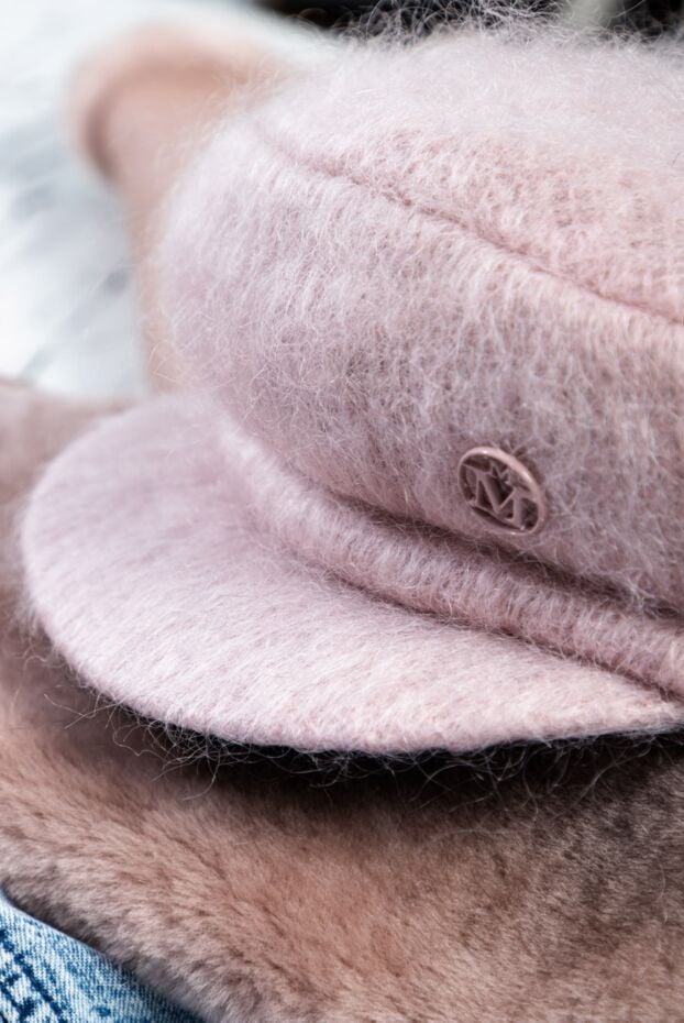 Maison Michel women's pink beanie cap 162167 - photo 2