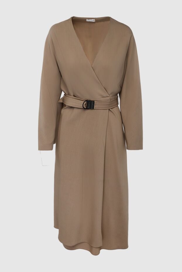 Brunello Cucinelli beige wool dress for women 162222 - photo 1