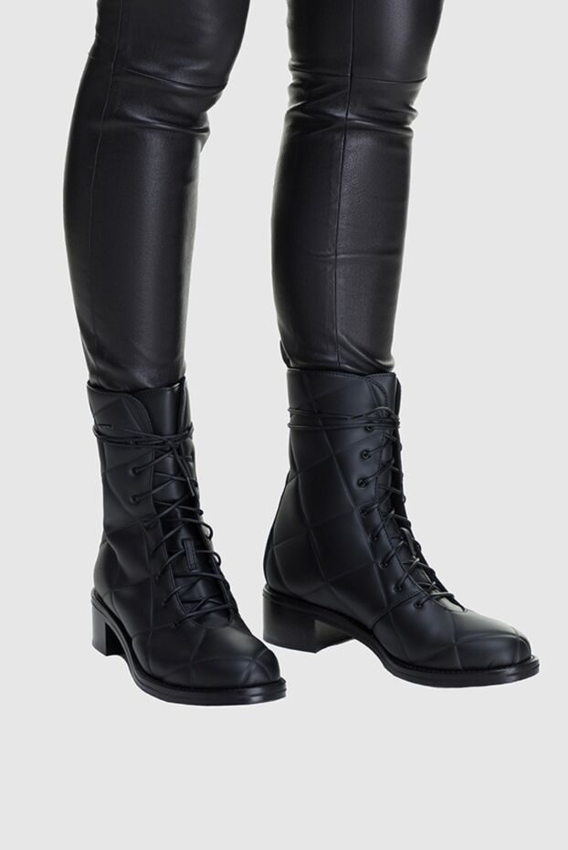 Le Silla жіночі черевики зі шкіри чорні жіночі купити фото з цінами 162281 - фото 2