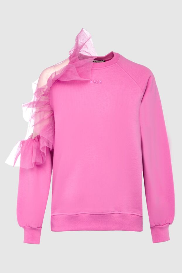 MSGM woman pink cotton sweatshirt for women buy with prices and photos 162299 - photo 1