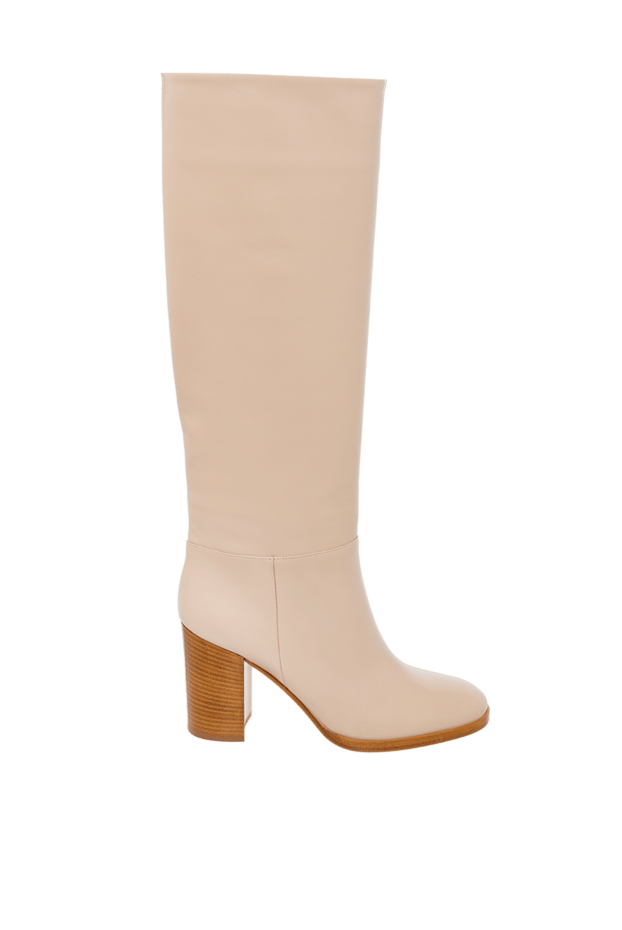 Gianvito Rossi woman beige leather boots for women buy with prices and photos 162357 - photo 1