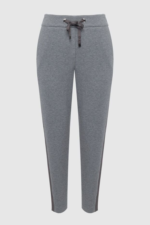 Cappellini women's cropped grey trousers with dark inserts 162448 - photo 1